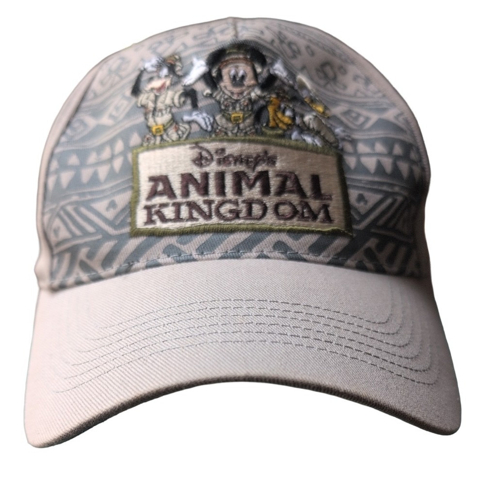 Disney Animal Kingdom Disney Parks Baseball Embroidered Mickey Goofy Cap Youth